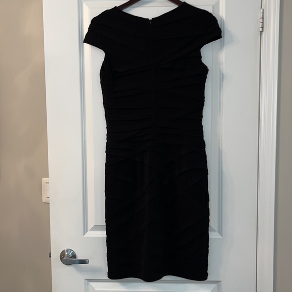 Tadashi Shoji - Black Ruched Dress - Picture 6 of 11